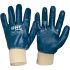 DNC Blue Polycotton General Purpose Work Gloves, Size 9, Nitrile Coating