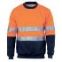 DNC Orange/Navy Hi Vis Sweatshirt, 4XL