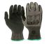 Tilsatec Black, Grey Cut Resistant Gloves, Size 7, HPPE, PET, Polyamide, Spandex, Steel Lining, Microporous Nitrile
