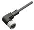 RS PRO Right Angle Female M12 to Unterminated Cable Assembly, 4 Core, PUR, 2m