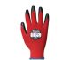 Traffi Red Nitrile, Nylon Cut Resistant Cut Resistant Gloves, Size 7, Small, Nitrile Coating