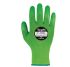 Traffi Green Cut Resistant Cut Resistant Gloves, Size 7, Small, Rubber Coating
