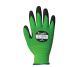 Traffi Green Nitrile, Nylon Cut Resistant Cut Resistant Gloves, Size 8, Medium, Nitrile Coating
