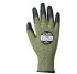 Traffi Green Acrylic, Aramid, Glass Fibre Cut Resistant Cut Resistant Gloves, Size 11, XXL, Chloroprene, Nitrile Coating
