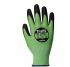 Traffi Green Cut Resistant Cut Resistant Gloves, Size 12, XXXL, Polyurethane Coating