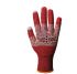 Traffi Red Nitrile Cut Resistant Cut Resistant Gloves, Size 8, Medium, HeiQ-Viroblock Coating