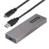 StarTech.com 0.86in M.2 SATA Hard Drive Enclosure, USB C