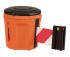 RS PRO Polypropylene Retractable Barrier, Red, White Tape