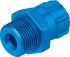 Festo CK Series Straight Fitting, G 1/8 Male to Push In 4 mm, Threaded-to-Tube Connection Style, 3563
