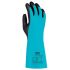 Uvex Blue Nylon Chemical Resistant Work Gloves, Size 8, Medium, NBR Coating
