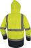 Delta Plus Unisex Warnschutzjacke Warm, Wasserdicht, PU-beschichtetes Oxford-Polyester Gelb fluoreszierend -