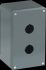 Grey Aluminium Modular Metal Push Button Enclosure - 2 Hole