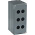 ABB Grey Aluminium Modular Metal Push Button Enclosure - 6 Hole