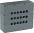 ABB Grey Aluminium Modular Metal Push Button Enclosure - 18 Hole