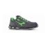 UPower POINT Unisex Black, Green  Toe Capped Safety Trainers, UK 4, EU 37
