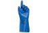 Mapa Blue Nitrile Chemical Resistant Gloves, Size 10, XL, Nitrile Coating