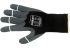 Mapa Black Nitrile Breathable Gloves, Size 8, Medium, Nitrile Foam Coating