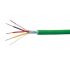Hager 5芯总线电缆, 100m长, 绿色, TG018