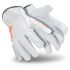 Uvex White Leather Cut Resistant, Dry Environment, Good Dexterity Work Gloves, Size 9, Large