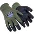 Uvex Green Aramid, Wool Cut Resistant, Flame Resistant Work Gloves, Size 9, Large, Neoprene Coating