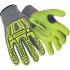 Uvex Yellow Glass Fibre, HPPE Impact Protection Work Gloves, Size 5, XXS, Nitrile Coating