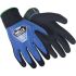 Uvex Black, Blue HPPE Abrasion Resistant, Cut Resistant Work Gloves, Size 7, Small, Nitrile Coating