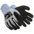 Uvex Black, Blue, Grey Glass Fibre, HPPE Cut Resistant Cut Resistant Gloves, Size 7, Small, Nitrile Coating
