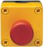 Hager MZ Not-Aus-Schalter, Kunststoff, Rund auf quadratisch, Rot, Gelb
