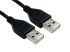 RS PRO USB 2.0 Cable, Male USB A to Male USB A  Cable, 0.5m