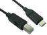 RS PRO Cable, Male USB C to Male USB B Cable, 1m