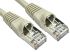 RS PRO Cat6a Straight Male RJ45 to Straight Male RJ45 Ethernet Cable, S/FTP, Grey LSZH Sheath, 500mm, Low Smoke Zero