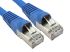 RS PRO Cat6a Straight Male RJ45 to Straight Male RJ45 Ethernet Cable, S/FTP, Blue LSZH Sheath, 500mm, Low Smoke Zero