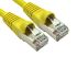 RS PRO Cat6a Straight Male RJ45 to Straight Male RJ45 Ethernet Cable, S/FTP, Yellow LSZH Sheath, 500mm, Low Smoke Zero