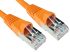 RS PRO Cat6a Straight Male RJ45 to Straight Male RJ45 Ethernet Cable, S/FTP, Orange LSZH Sheath, 2m, Low Smoke Zero