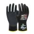 NXG Black Nitrile, Polyester Breathable Work Gloves, Size 7, Nitrile Coating