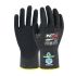 NXG Black HPPE, Nylon, Polyester Cut Resistant Work Gloves, Size 7, Nitrile Coating