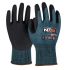 NXG Cut B Lite Black Glass Fiber, HPPE, Nitrile, Nylon, Polyester, Spandex Cut Resistant Work Gloves, Size 10, XL,