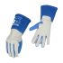 NXG Blue, White Glass Fiber, Kevlar, Leather Cut Resistant Work Gloves, Size XL, Leather Coating