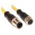 Mueller Electric C4AC05 Serien 4 leder M12 til M12 Sensor/aktuatorkabel, 5m kabel