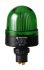 Werma 208 Series Green Flashing Beacon, 24 V, Built-in Mounting, Xenon Bulb
