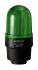 Werma 219 Series Green Continuous lighting Beacon, 115 V, Tube Mounting, LED Bulb