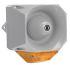 Werma 441 Series Yellow Sounder Beacon, 230 V, IP65, Wall Mount, 98dB at 1 Metre