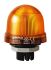 Werma 817 Series Yellow Flashing Beacon, 115 V, Built-in Mounting, Xenon Bulb