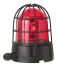 Werma 839 Series Red Rotating Beacon, 24 V, Base Mount, Incandescent Bulb