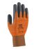 Uvex Orange Elastane, Polyamide Damp Environment Work Gloves, Size 12, XL, Aqua-Polymer Foam Coating