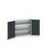 Bott 2 Door Steel  Lockable Floor Standing Cupboard, 1050 x 350 x 1000mm