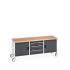 cubio mobile storage bench (mpx) full cu