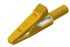 Hirschmann Test & Measurement Alligator Clip 2 mm Connection, Stainless Steel Contact, 6A, Yellow