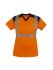 Camiseta de alta visibilidad T2S de color Naranja, talla XS