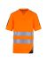 Maglietta alta visibilità Arancione a maniche corte T2S Krypton, L Unisex